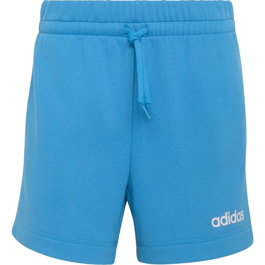 Шорты спортивные с французским футером Essentials Linear adidas, Сине-белый — фото 3