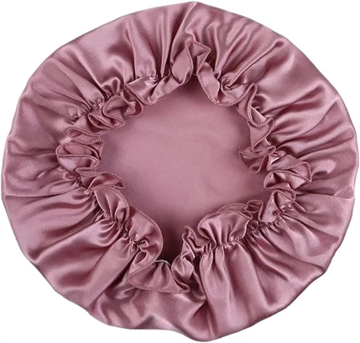 Шапочка для душа из шелка, DYYEUAVT, 16 Momme, L (58-60 см), Purplish Red