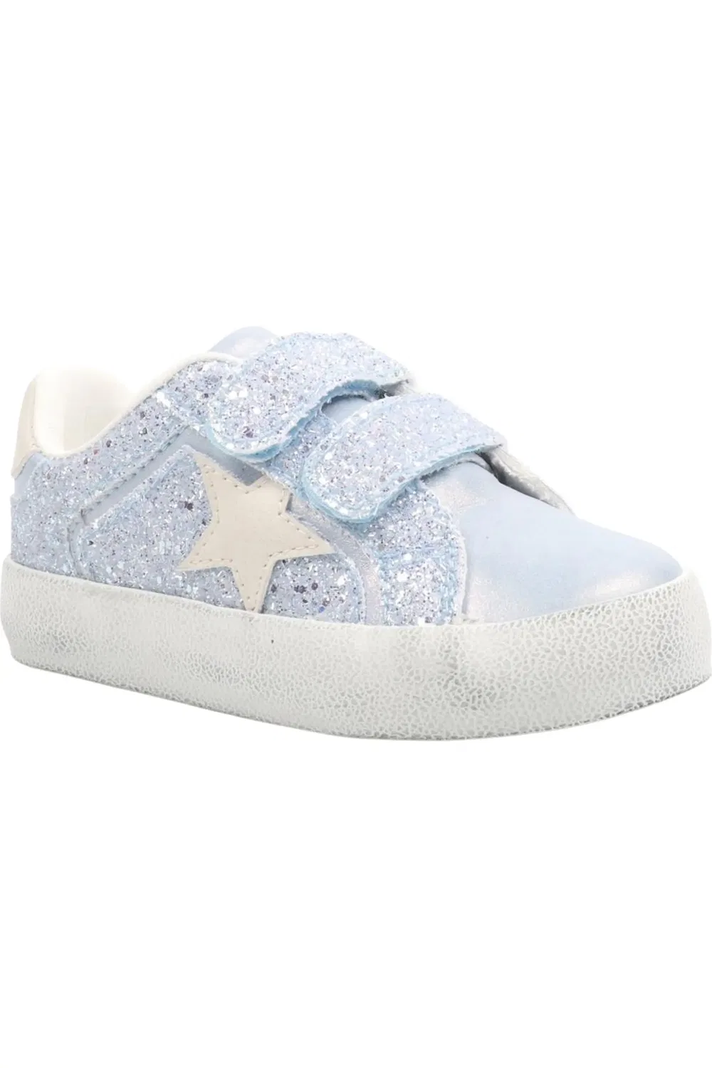 Детские кроссовки с аппликацией Koryana Nina, Blue Glitter