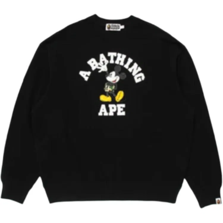 Детский свитшот с круглым вырезом X Disney A BATHING APE, Gray — фото 3