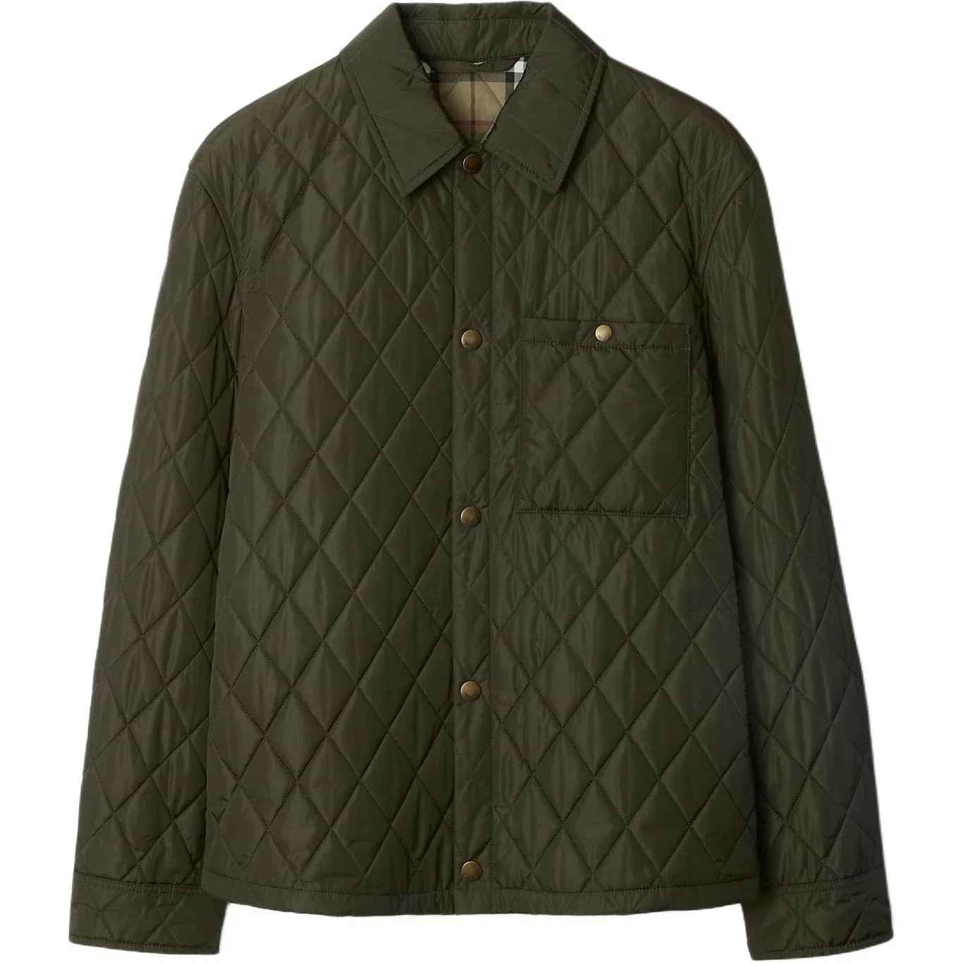 Пуховик Burberry мужской стеганый с длинным рукавом, Shale