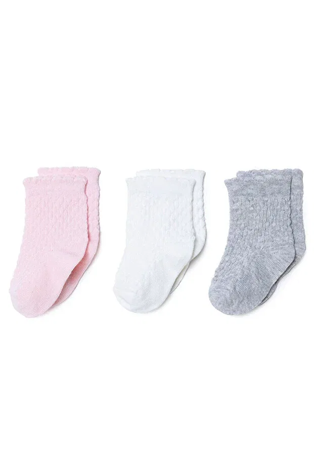 Детский набор носков для девочек с принтом Hellobaby, Pink Ebebek Hello Baby
