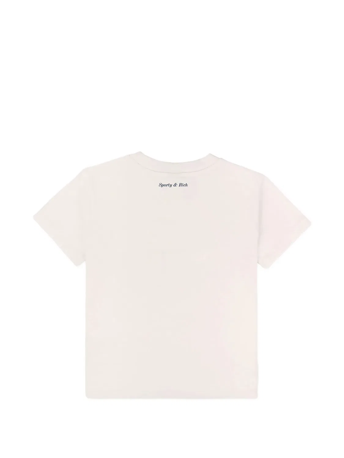 Футболка с надписью Sporty & Rich Kids, нейтральные цвета — фото 2