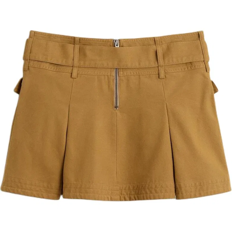 Женская юбка-шорты с принтом, ZARA, Olive Green — фото 3