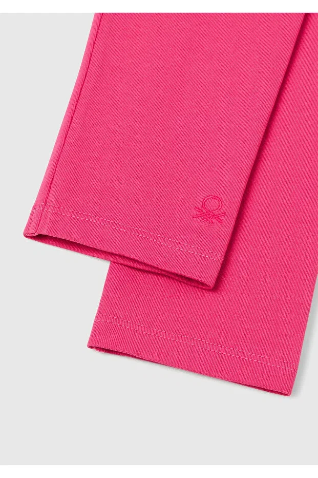Детские леггинсы для девочек с принтом United Colors Of Benetton, Pink — фото 3