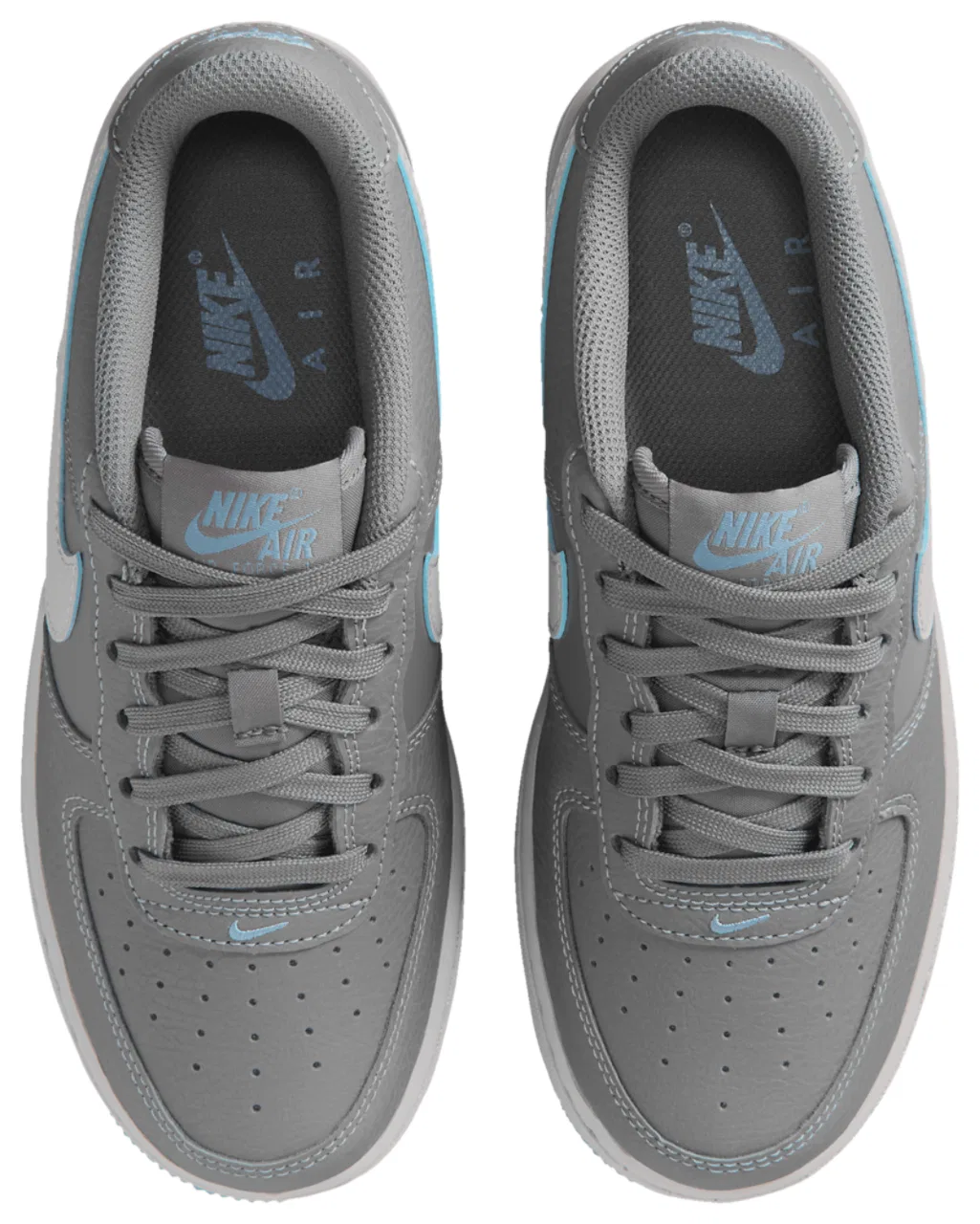 Кроссовки для мальчиков Air Force 1 SE Nike, цвет Pencil Point/Wolf Grey/Work Blue — фото 4