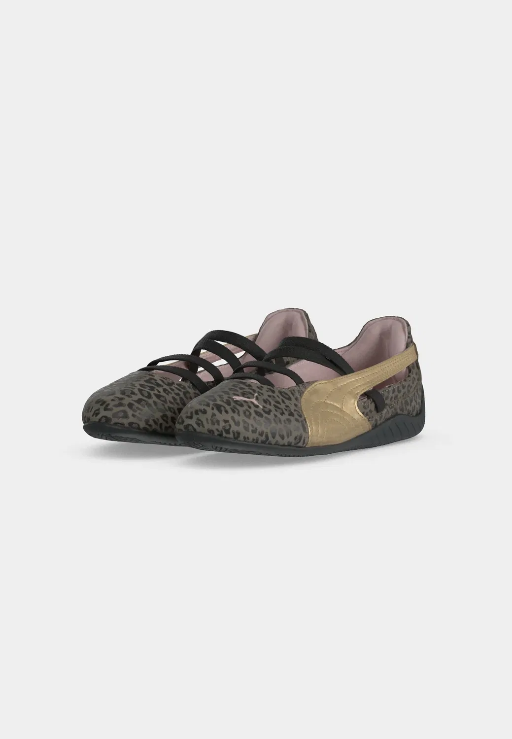 Балетки Speedcat leogirl унисекс с ремешком на щиколотке Puma, Matte Bronze/Gold-Coloured — фото 3