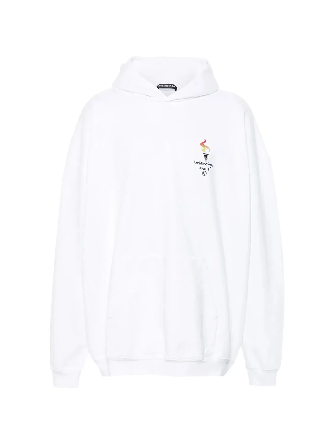 Balenciaga Худи Paris Белый