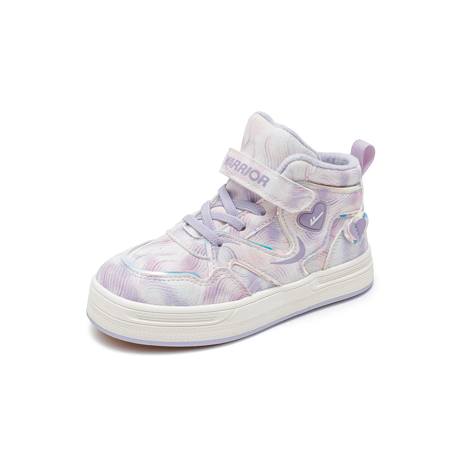 Детские утепленные кроссовки на нескользящей подошве WARRIOR, Purple