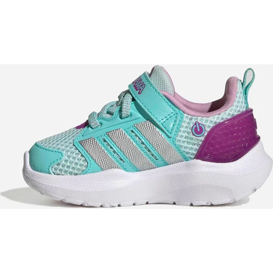 Кроссовки детские с длинным шнурком Lightorama Rnr El I adidas, Черный — фото 2