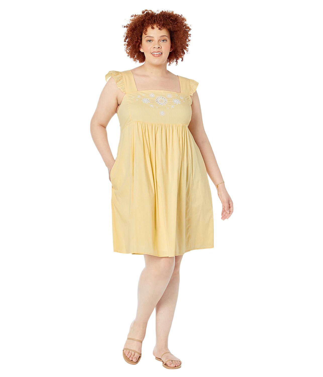 

Платье Draper James, Plus Size Embroidered Maddie Babydoll Dress
