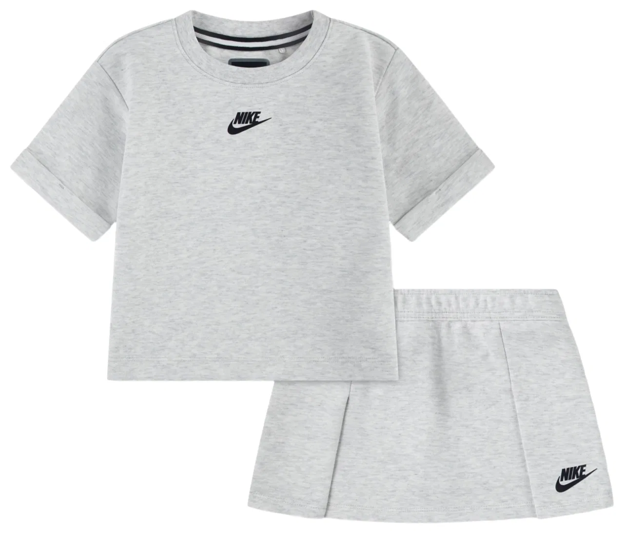 Комплект для девочек Tech Fleece Skirt Set Nike, серый/черный