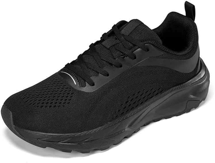 

Мужские повседневные кроссовки HOWLUCK с широкой носковой частью и поддержкой свода стопы, черный