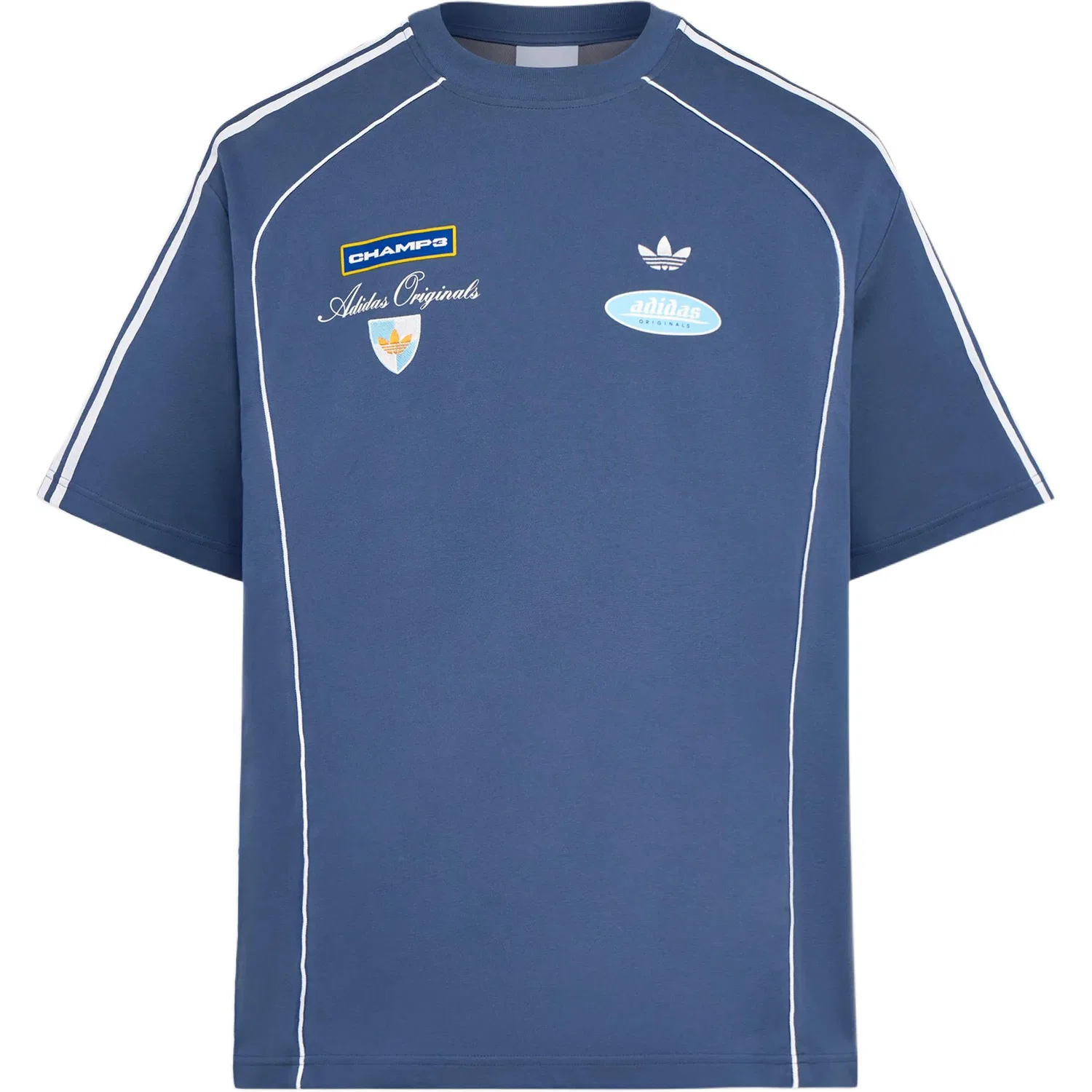 Мужская футболка с круглым вырезом Adidas Originals, Medium Blue Gray