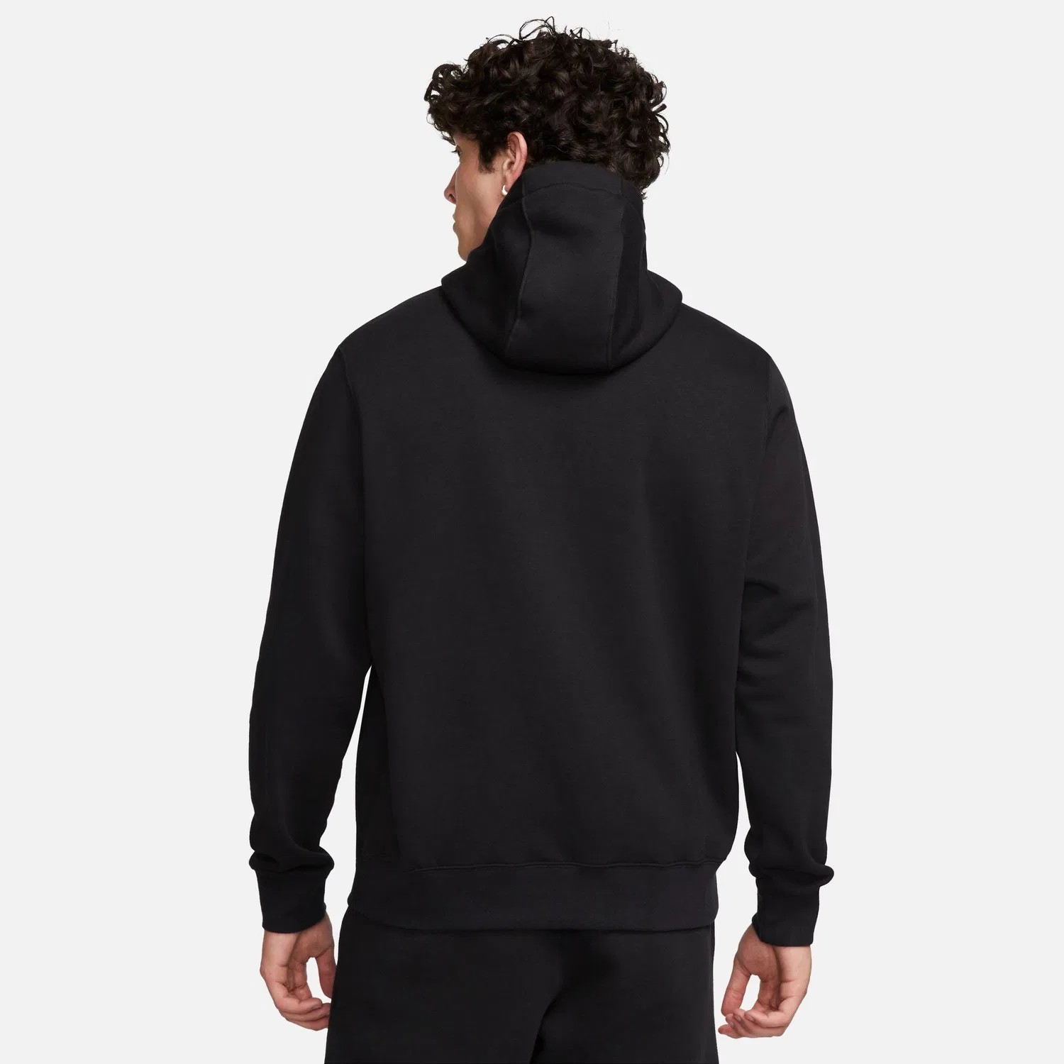 Мужское теплое худи с капюшоном Nike Fleece Park 20, Черный Белый — фото 4