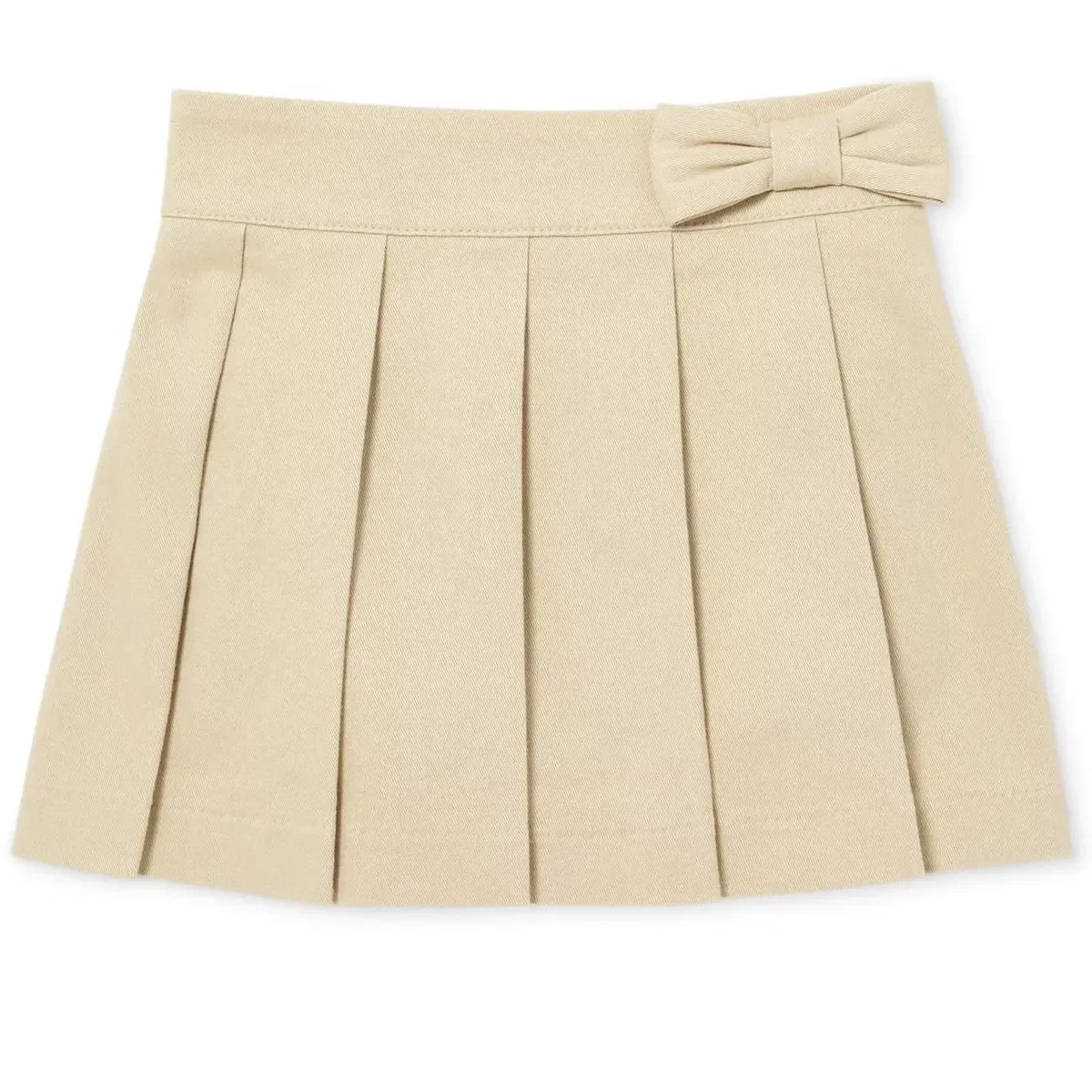 Детская юбка-шорты с бантом Twill Woven Pull On Pleated Skort The Children's Place, Tan