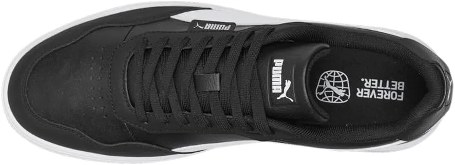 Мужские кроссовки PUMA Court Ultra Lite на шнуровке для повседневной носки - черные, черный — фото 4