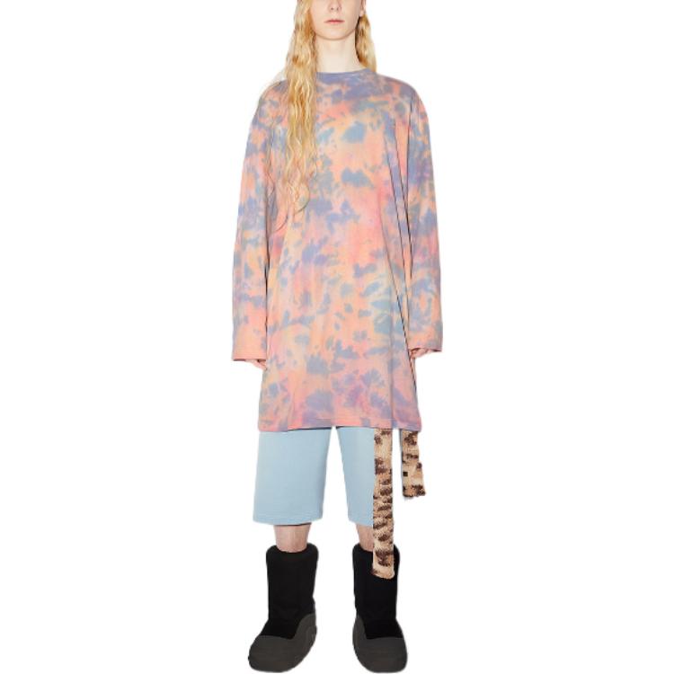 Женское платье с длинными рукавами Acne Studios, оранжевый — фото 4