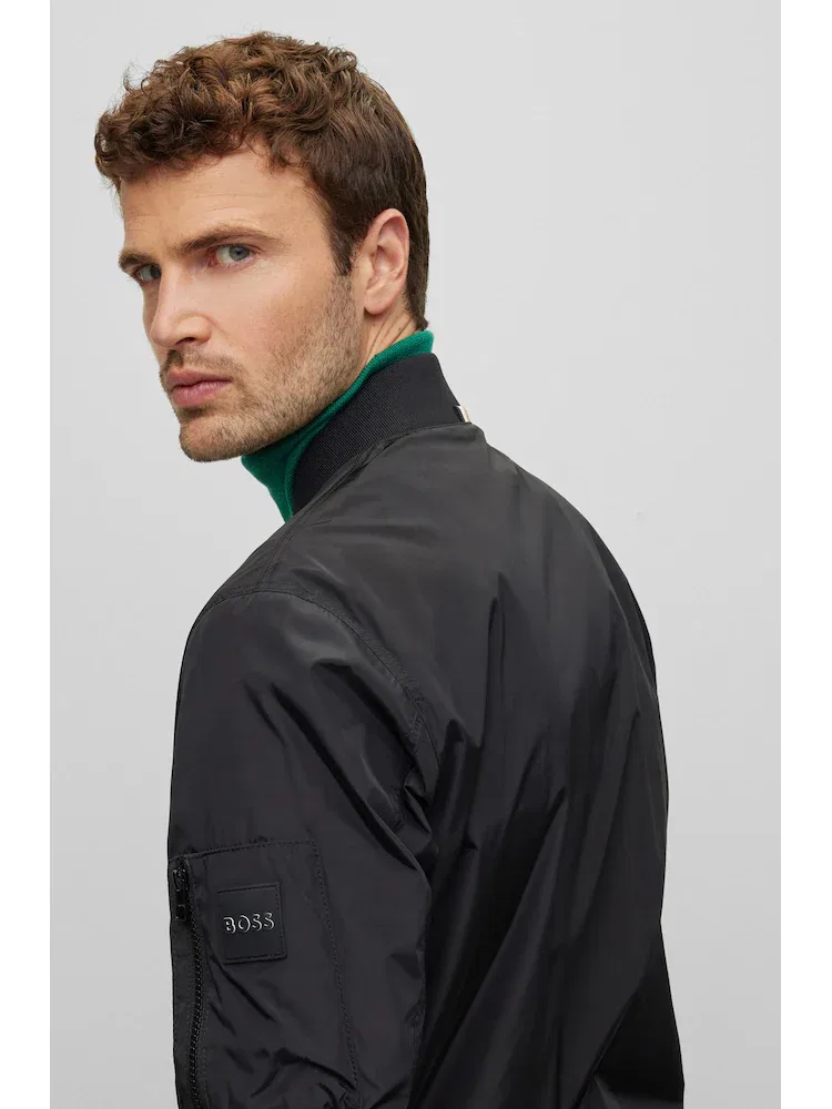 Куртка бомбер Regular Fit BOSS, Black — фото 3