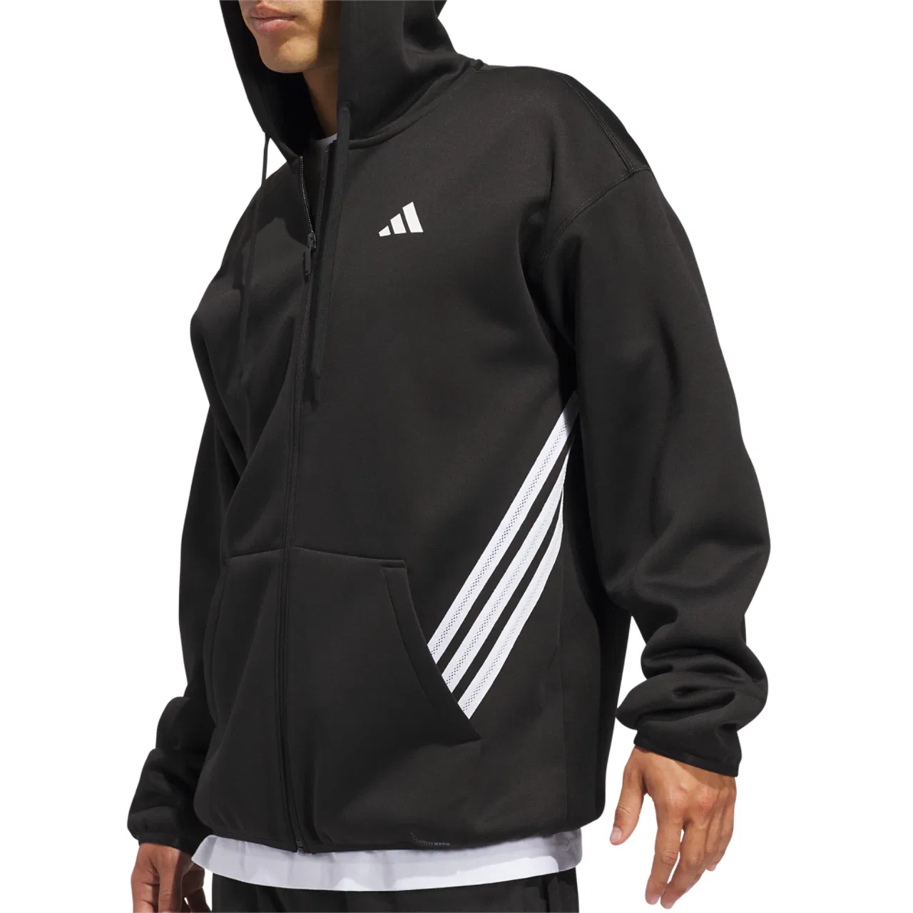 Мужская толстовка Crazy Warm Full-Zip Adidas, черный/белый — фото 4