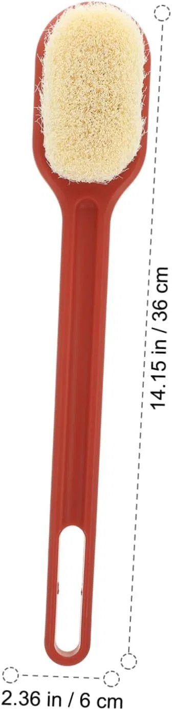 Щетка для тела с длинной ручкой, Healeved, 3 шт, 36x6x4 см, Rot — фото 2