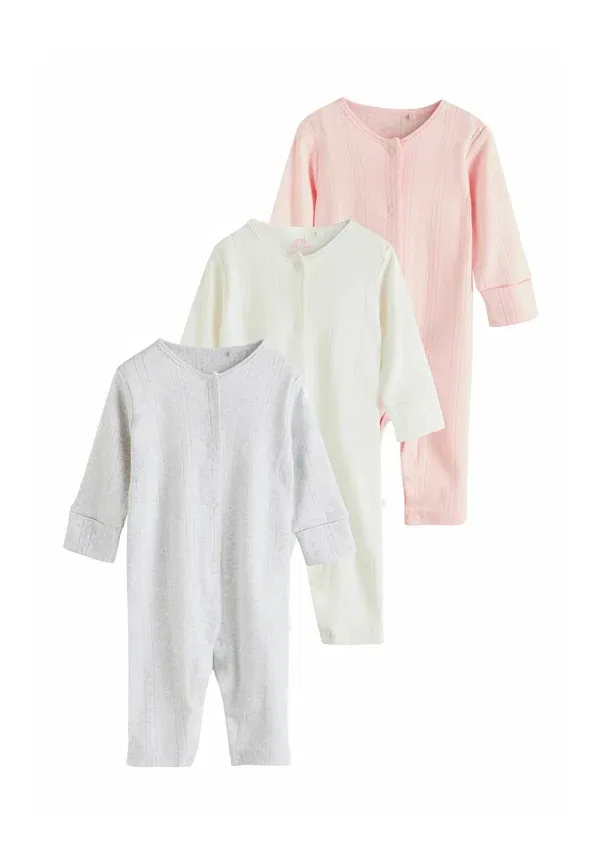Комплект пижам из 3 штук, Regular fit, sleep suit Next, Pink, розовый