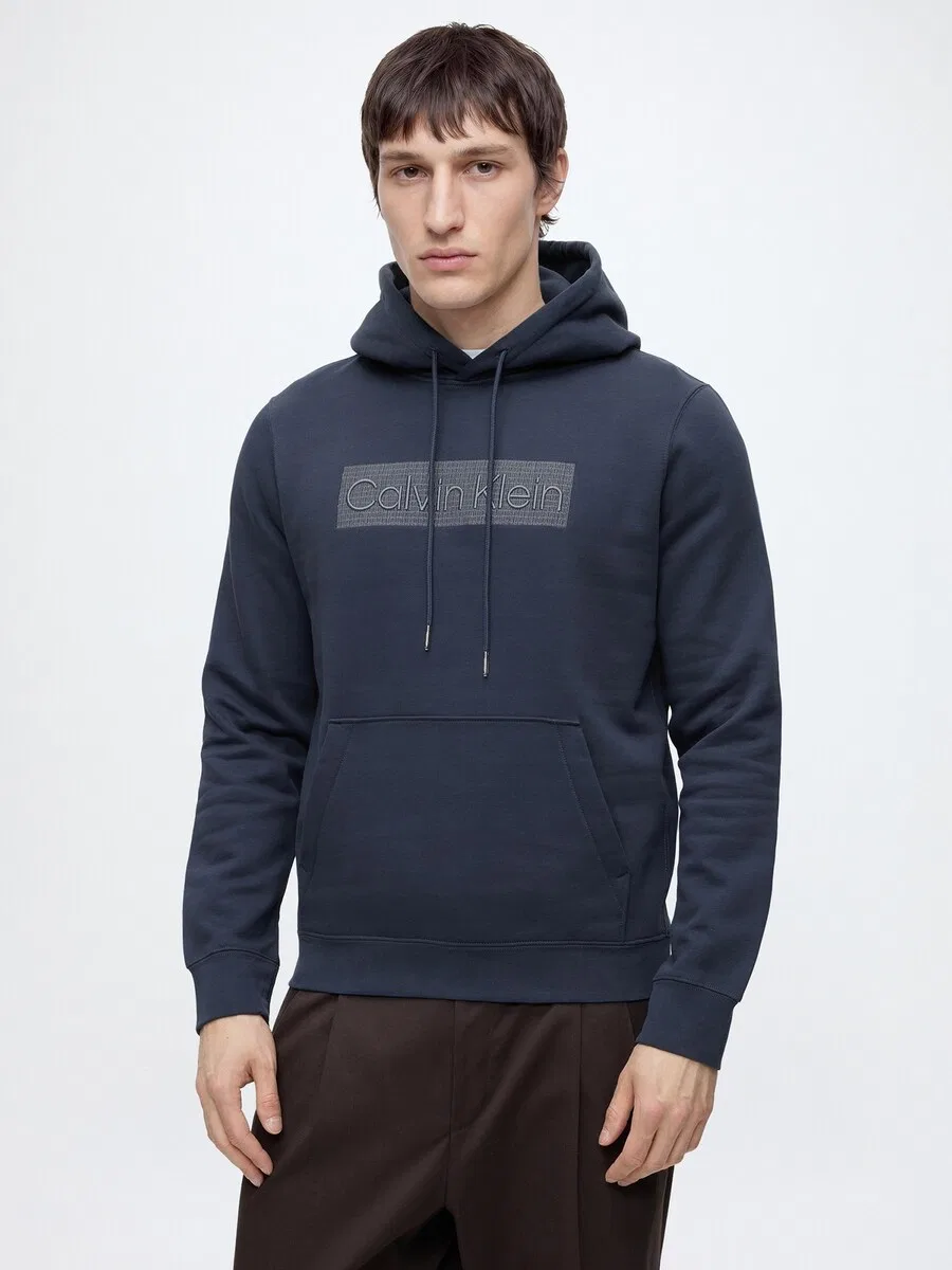 Толстовка Calvin Klein темно-синего цвета — фото 2