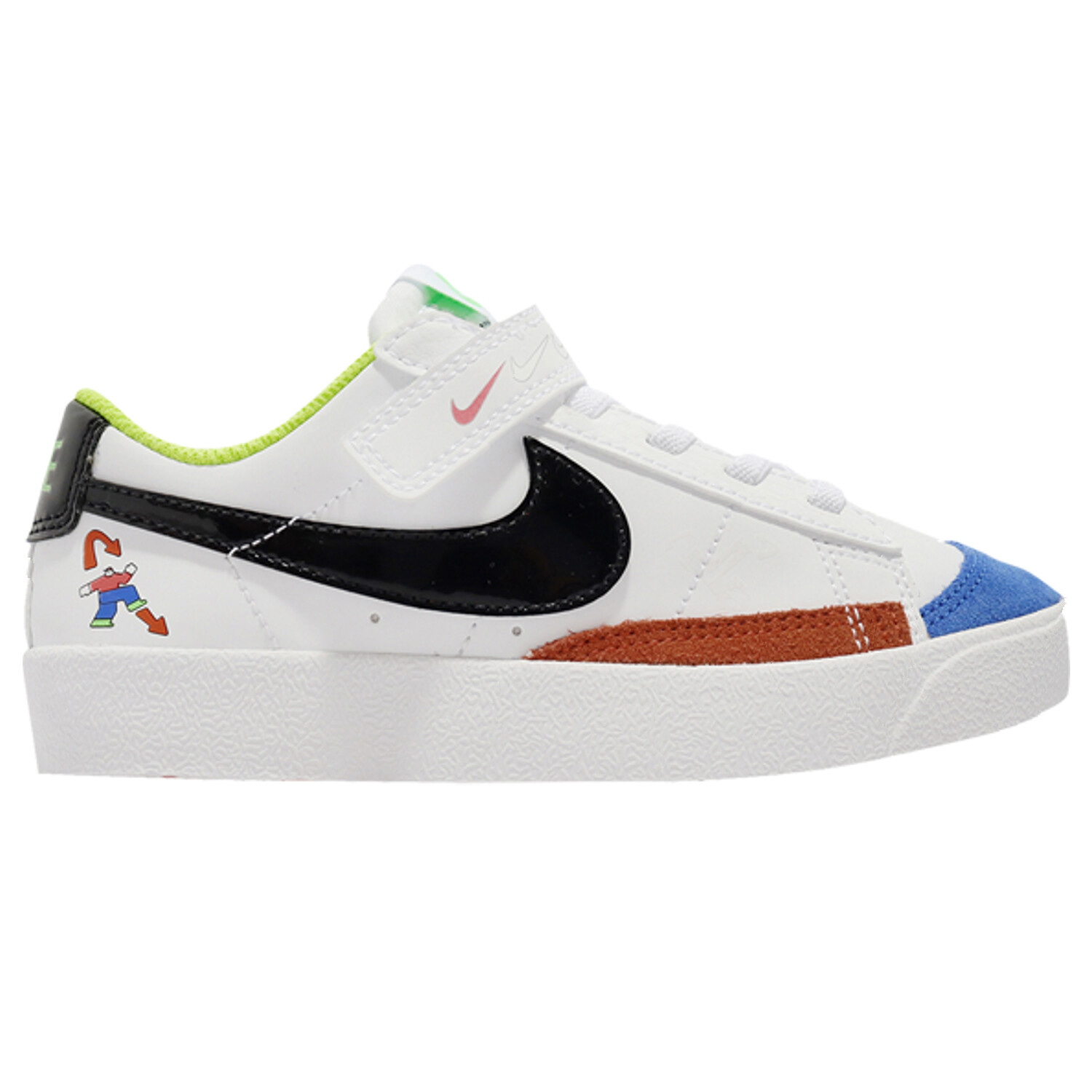 

Кроссовки Nike Blazer Low '77 PS 'White Multi', Белый