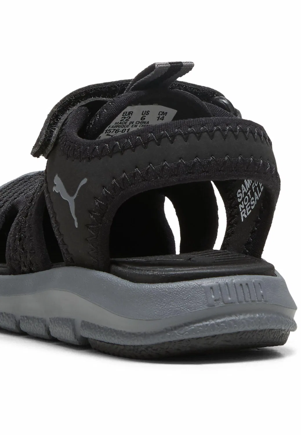 Детские сандалии из сетки Fun Racer Mesh Puma, Черный Темно-Серый