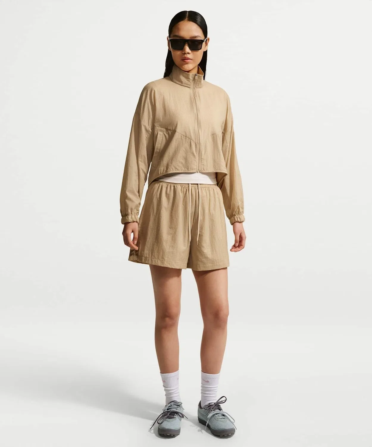 Женские шорты свободного кроя с высокой посадкой, легкие, из рипстопа, Nike Sportswear, Linen — фото 3