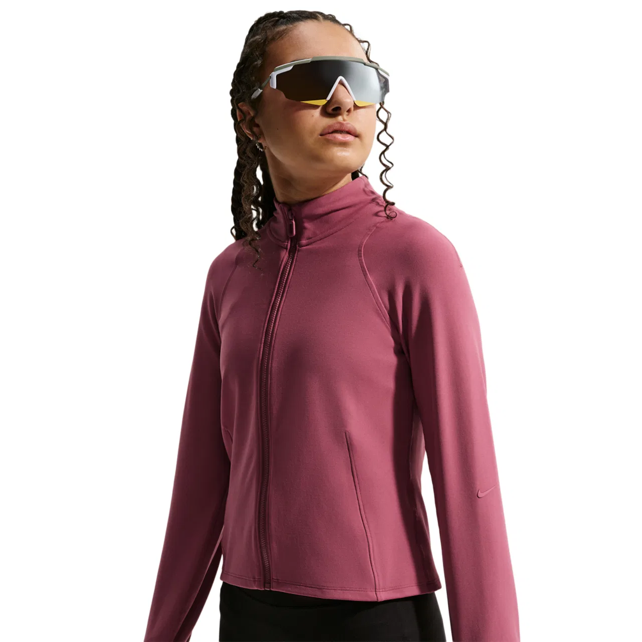 Детская водолазка с длинным рукавом Nike Dri-FIT, Pink Smoke