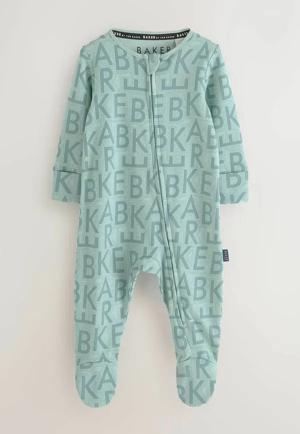 Комплект из 3 пижам с принтом Baker By Ted Baker, зеленый/серый — фото 2