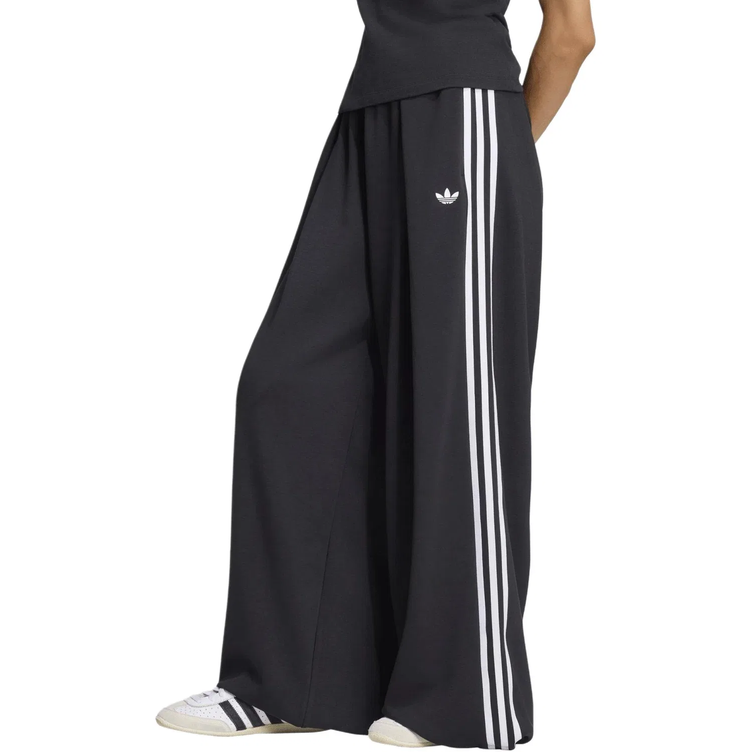 Женские спортивные брюки с широкими штанинами Adidas Originals x Jennie, Black