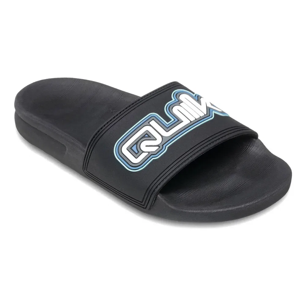 Детские шлепанцы с логотипом Rivi Wordmark II Quiksilver, Black