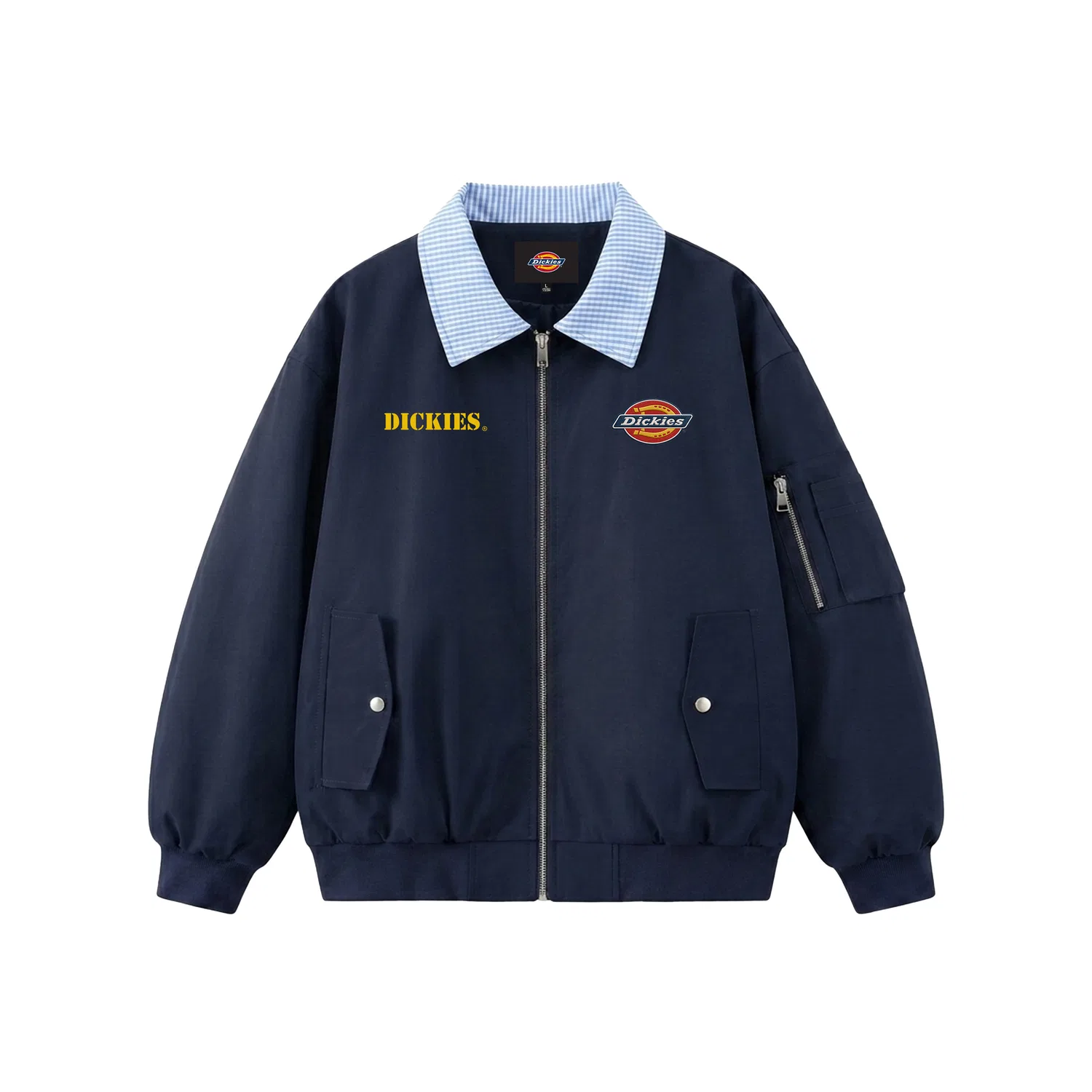 Детская куртка с лацканами, прямой крой, Dickies, Twilight Cyan — фото 3