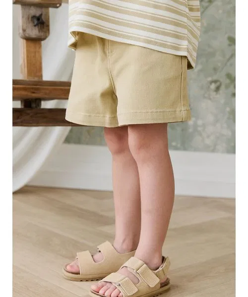 Детские шорты из хлопкового твила Barley JAMIE KAY, Beige