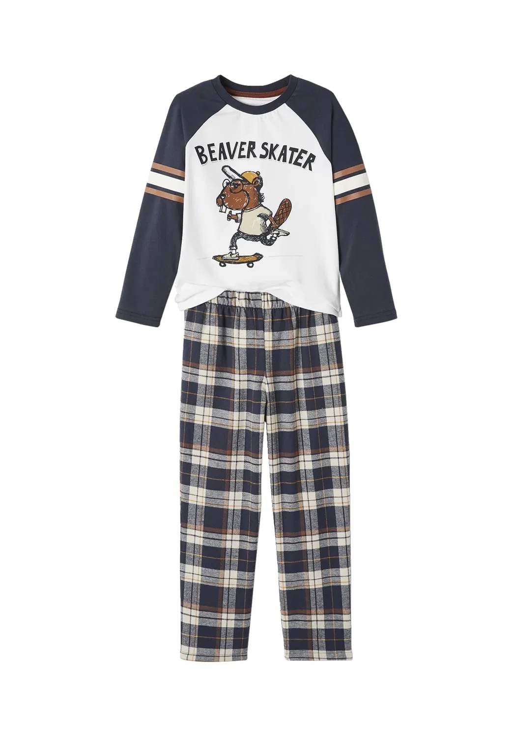 Jungen schlafanzug, комплект - пижамный комплект Vertbaudet, Dunkelblau