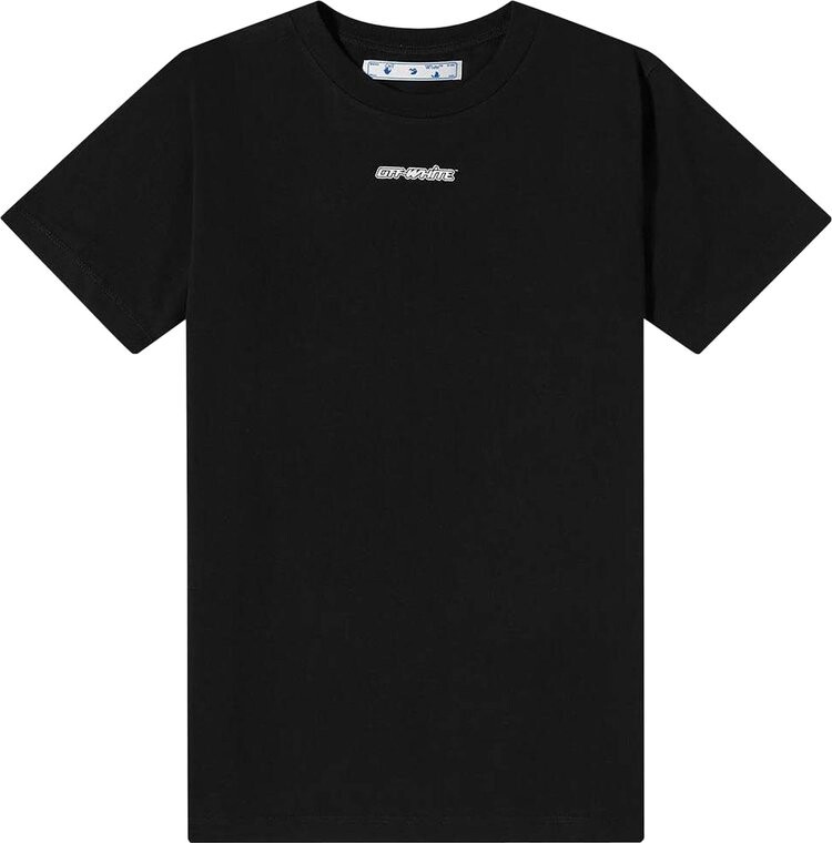 

Футболка Off-White Marker Short-Sleeve Slim Tee 'Black/Blue', черный
