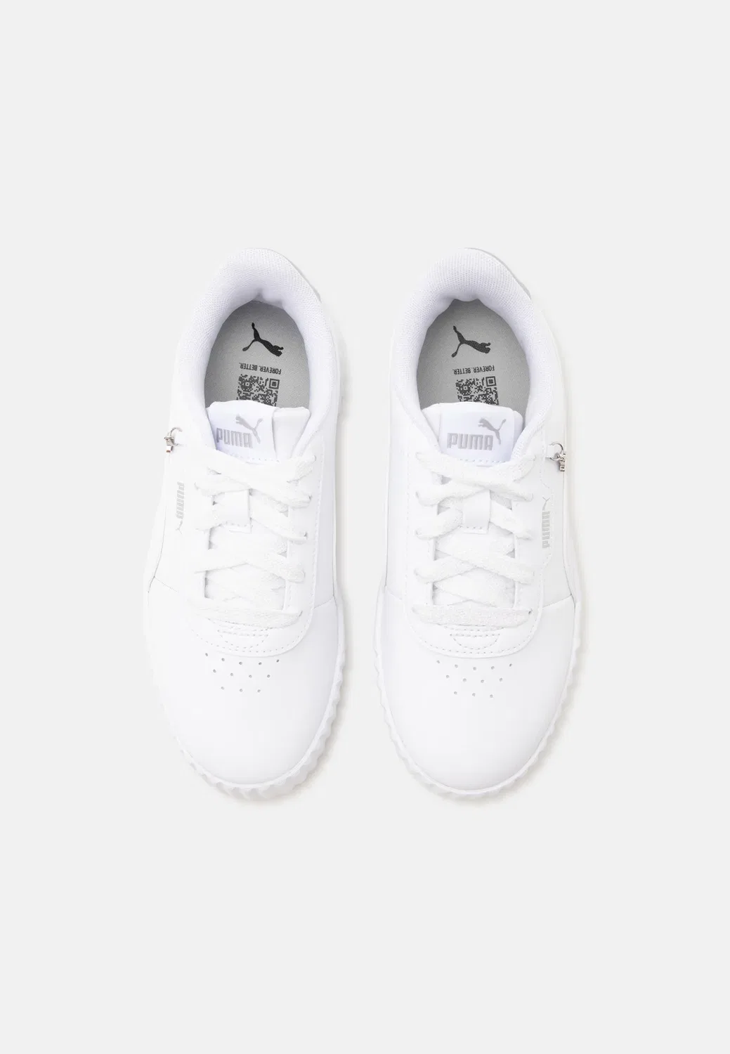 Кроссовки Carina 3.0 charm унисекс Puma, White/Silver-Coloured — фото 4