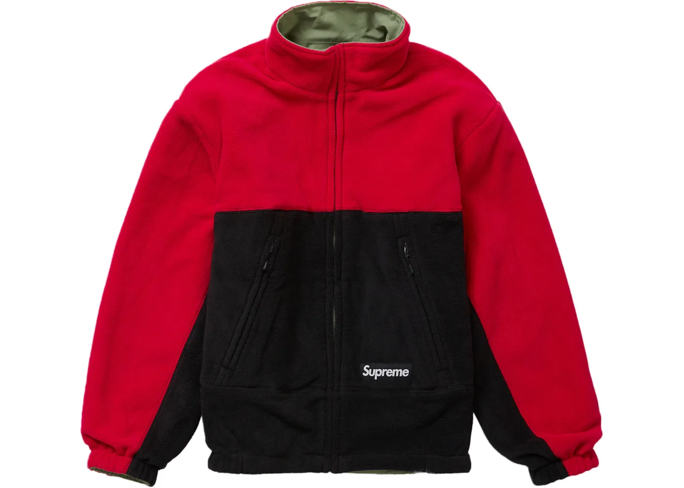 Мужская куртка с капюшоном двусторонняя Supreme GORE-TEX Reversible Polartec Lined, Light Olive — фото 3