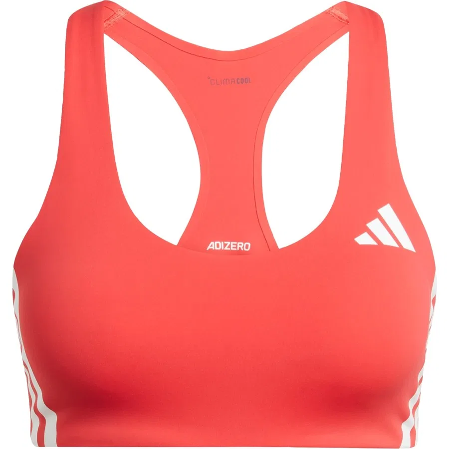 Спортивный бюстгальтер Adidas Performance Adizero Run Medium Support, Красный — фото 3
