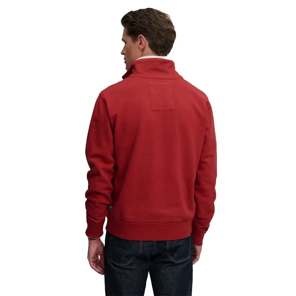 Свитшот с полузастежкой Vintage Athletic Superdry, красный — фото 2