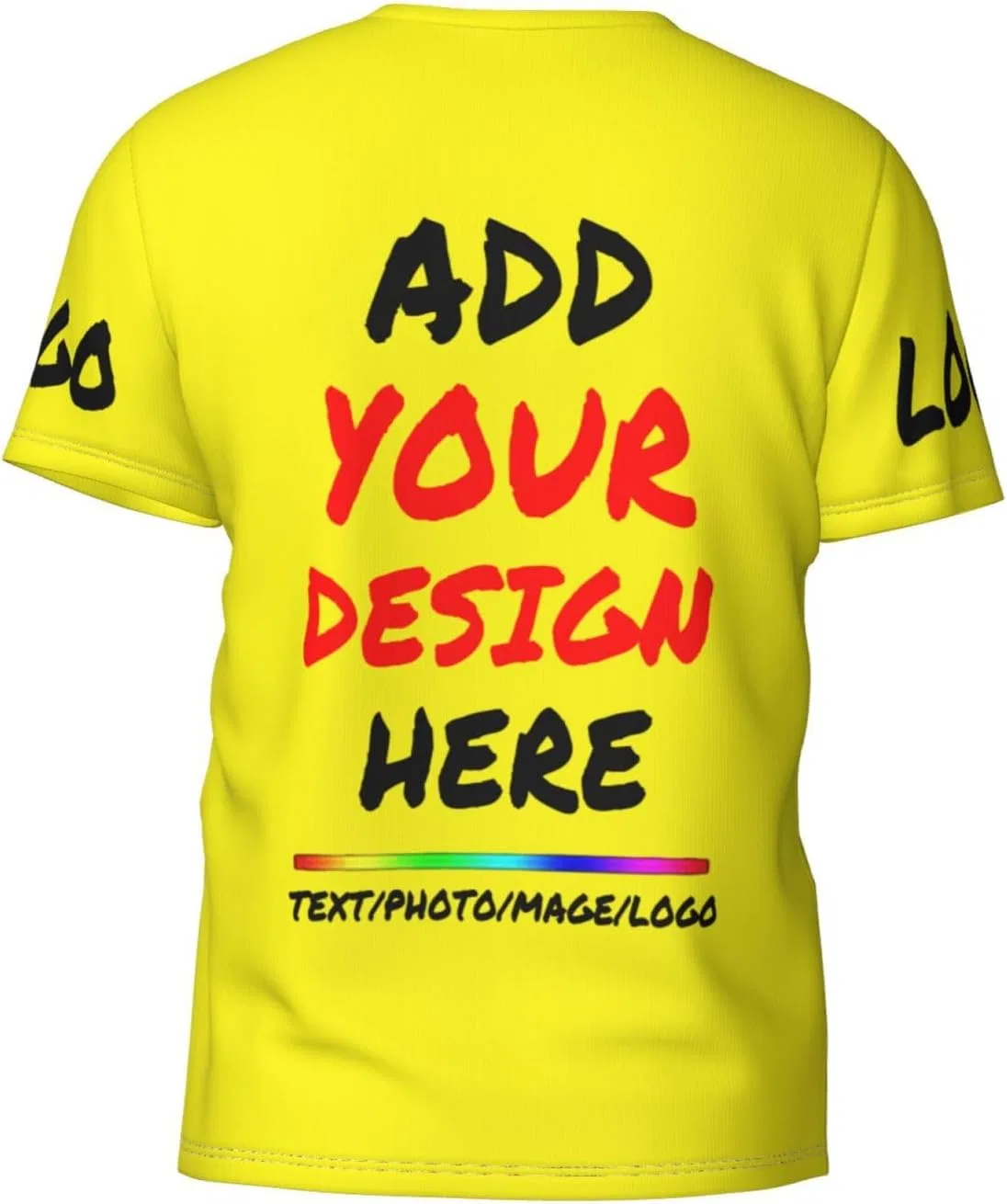 Футболка с принтом Custom Tee, Yellow — фото 3