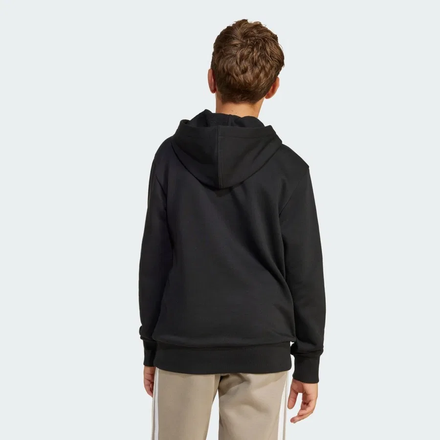 Детский худи с капюшоном и длинным рукавом Sportswear JC9772 Essentials Hoodie Kids adidas, Сине-белый — фото 3