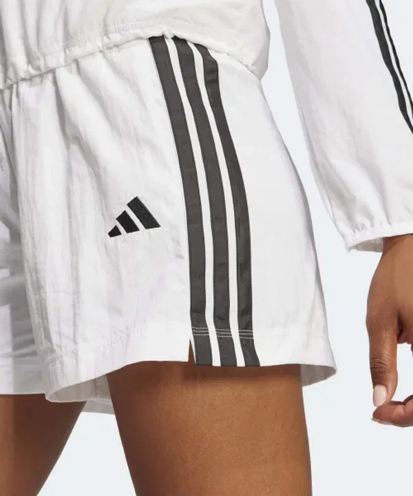 Шорты спортивные с тремя полосками, lifestyle, Adidas, белый, черный — фото 3