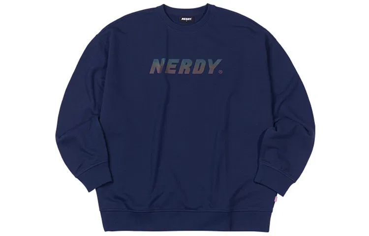 Детский свитшот с принтом Nerdy, Dark Blue