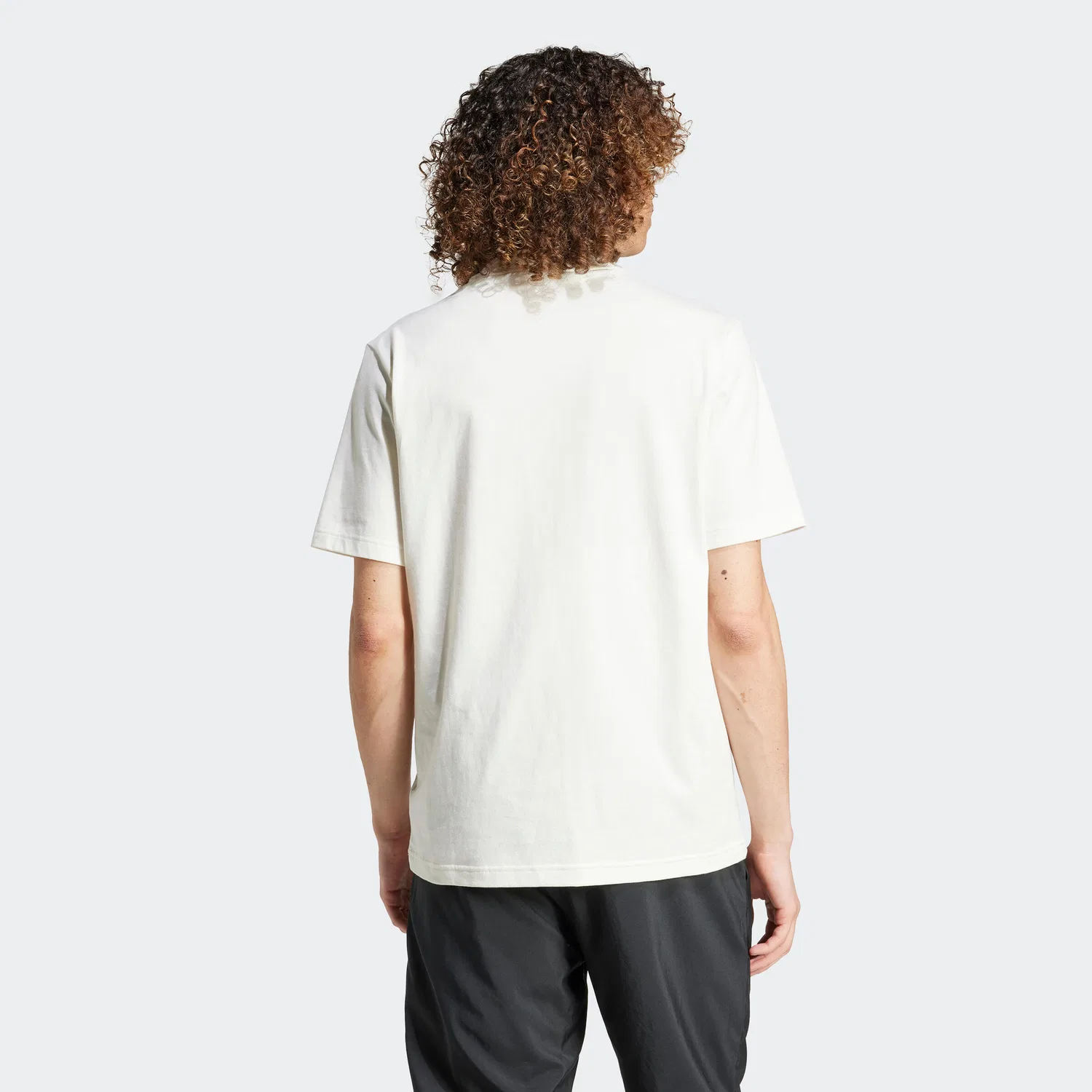Мужская футболка с коротким рукавом T-Shirt Herren weiß Adidas, Weiss — фото 3