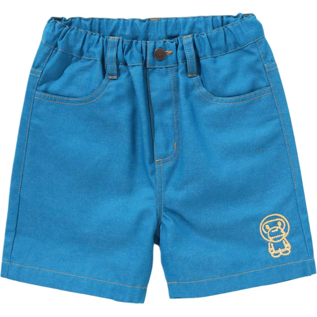 Детские шорты с принтом A BATHING APE, Blue