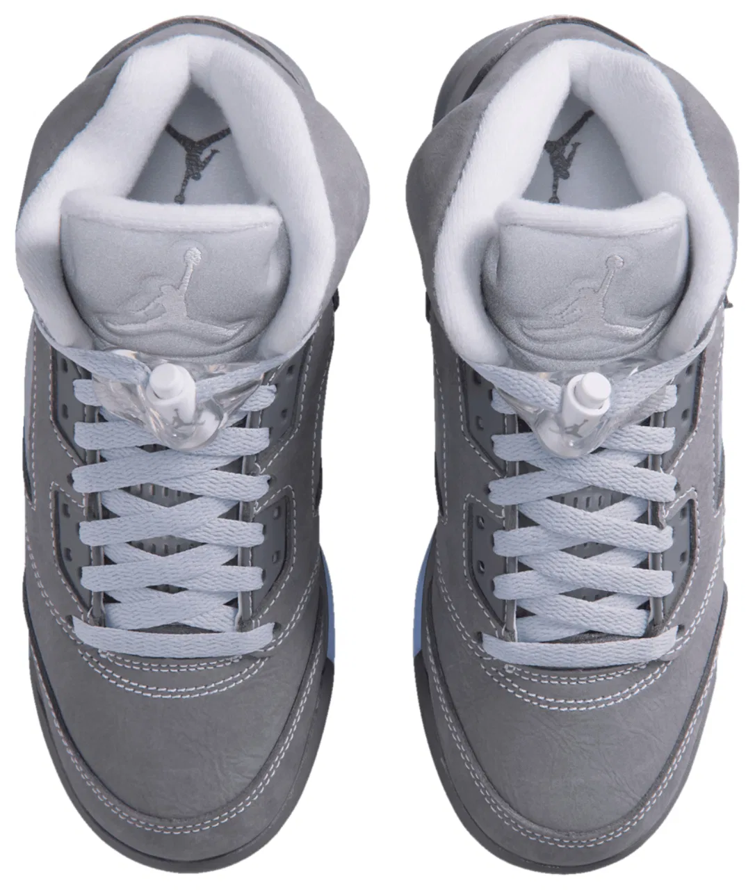 Баскетбольные кроссовки для мальчиков Retro 5 Jordan, цвет White/Wolf Grey/Light Graphite — фото 4