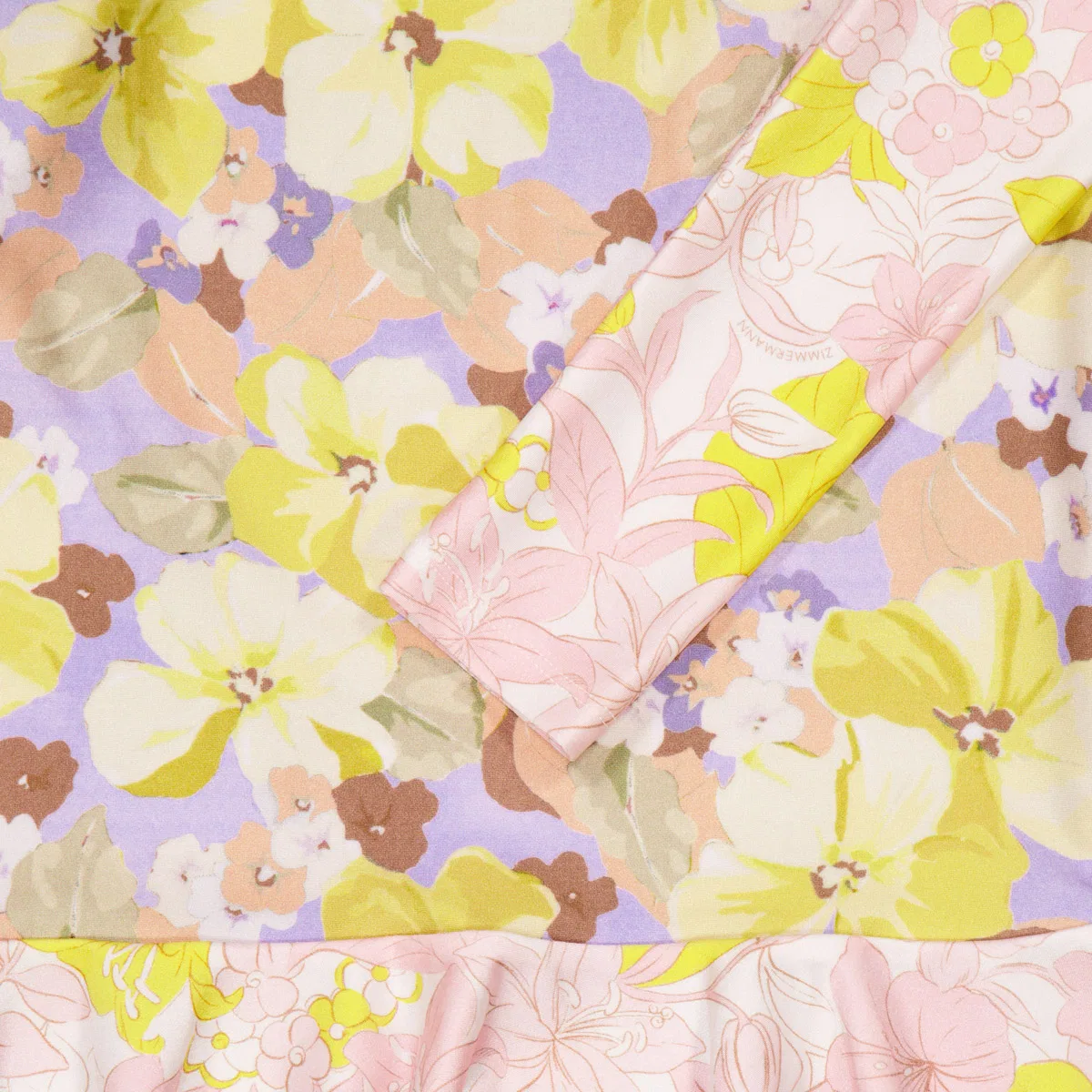 Купальный топ с воланами Pop Spliced Frill Rashie Zimmermann, Spliced — фото 2